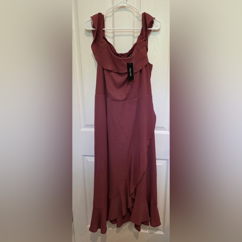 CityChic Elegant Mauve Sleeveless Dress